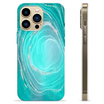 Coque iPhone 13 Pro Max en TPU - Tourbillon Turquoise