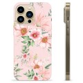 Coque iPhone 13 Pro Max en TPU - Fleurs à L'aquarelle