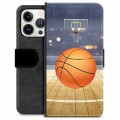 Étui Portefeuille Premium iPhone 13 Pro - Basket-ball
