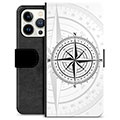 Étui Portefeuille Premium iPhone 13 Pro - Boussole