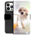 Étui Portefeuille Premium iPhone 13 Pro - Chien