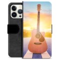 Étui Portefeuille Premium iPhone 13 Pro - Guitare