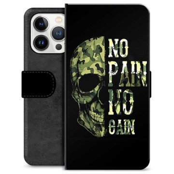 Étui Portefeuille Premium iPhone 13 Pro - No Pain, No Gain