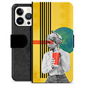 Étui Portefeuille Premium iPhone 13 Pro - Art Vintage