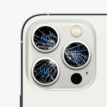 Réparation Vitre de l\'Appareil Photo iPhone 13 Pro Max - Blanc