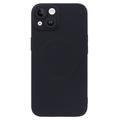 Housse silicone pour iPhone 13 avec protection de l'appareil photo - Compatible MagSafe - Noir