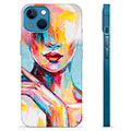 Coque iPhone 13 en TPU - Portrait Abstrait