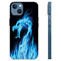 Coque iPhone 13 en TPU - Dragon Feu Bleu