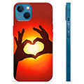 Coque iPhone 13 en TPU - Silhouette de Coeur