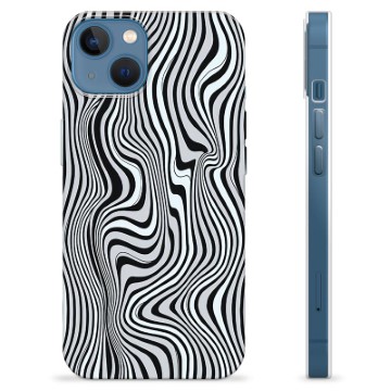 Coque iPhone 13 en TPU - Zèbre Hypnotisant