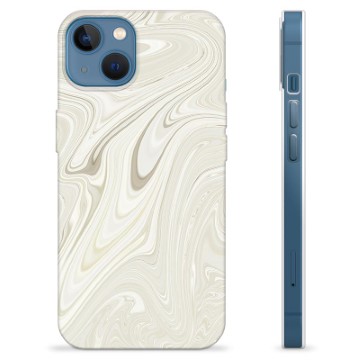 Coque iPhone 13 en TPU - Marbre Perle