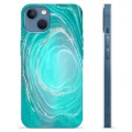 Coque iPhone 13 en TPU - Tourbillon Turquoise