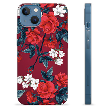 Coque iPhone 13 en TPU - Fleurs Vintage