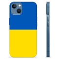 Coque iPhone 13 en TPU Drapeau Ukraine - Jaune et bleu clair