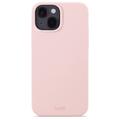 Coque iPhone 14 en Silicone Holdit - Rose