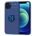 Coque Magnétique iPhone 14 avec Support Bague - Bleue