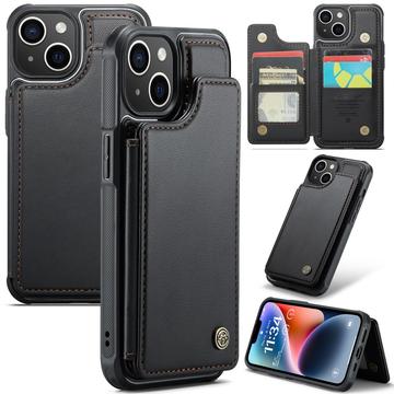 Étui Caseme C22 iPhone 14 Plus avec portefeuille de cartes protégé par RFID - Noir