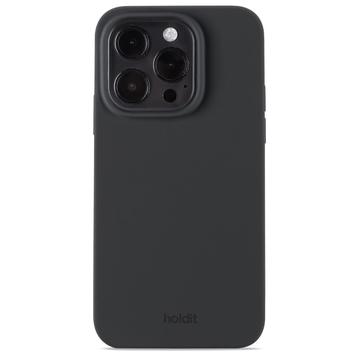 Coque iPhone 14 Pro en Silicone Holdit - Noir