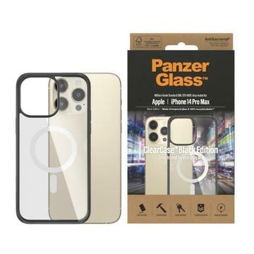 Coque iPhone 14 Pro Max PanzerGlass ClearCase MagSafe Antibacterial - Noir / Clair
