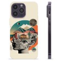 Coque iPhone 14 Pro Max en TPU - Collage Abstrait