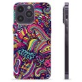 Coque iPhone 14 Pro Max en TPU - Fleurs Abstraites