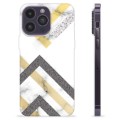 Coque iPhone 14 Pro Max en TPU - Marbre Abstrait