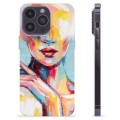 Coque iPhone 14 Pro Max en TPU - Portrait Abstrait