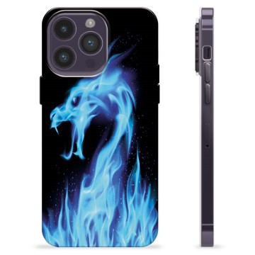 Coque iPhone 14 Pro Max en TPU - Dragon Feu Bleu