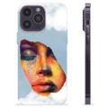 Coque iPhone 14 Pro Max en TPU - Peinture de Visage