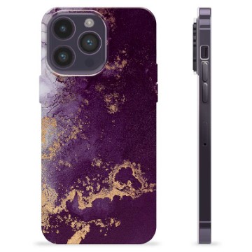 Coque iPhone 14 Pro Max en TPU - Prune Dorée