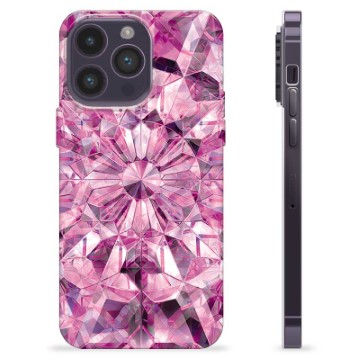 Coque iPhone 14 Pro Max en TPU - Cristal Rose
