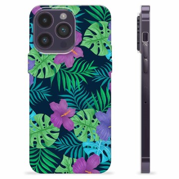 Coque iPhone 14 Pro Max en TPU - Fleurs Tropicales