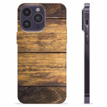 Coque iPhone 14 Pro Max en TPU - Bois