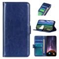 Étui Portefeuille iPhone 14 Pro Max avec Fermeture Magnétique - Bleu