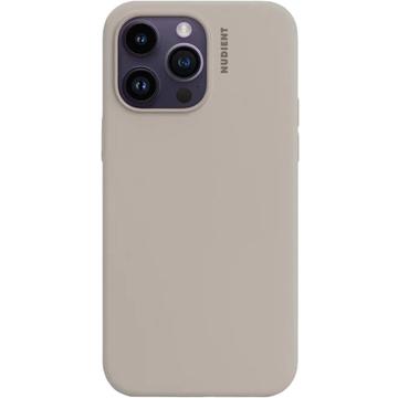 Coque iPhone 14 Pro en Silicone Nudient Base - Beige