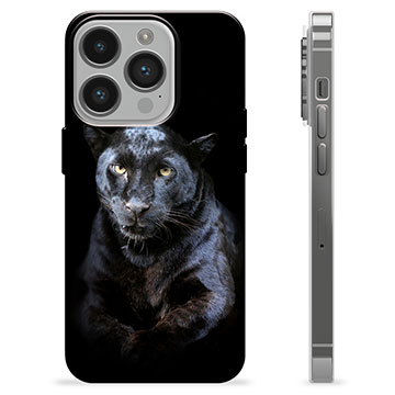 Coque iPhone 14 Pro en TPU - Panthère Noire