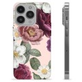 Coque iPhone 14 Pro en TPU - Fleurs Romantiques