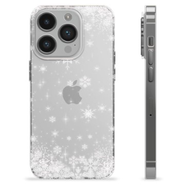 Coque iPhone 14 Pro en TPU - Flocons de Neige