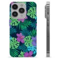 Coque iPhone 14 Pro en TPU - Fleurs Tropicales