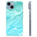 Coque iPhone 14 en TPU - Marbre Bleu