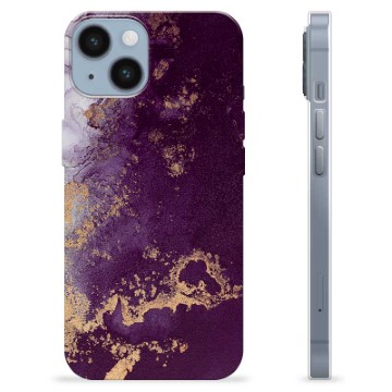 Coque iPhone 14 en TPU - Prune Dorée