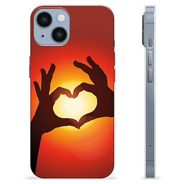 Coque iPhone 14 en TPU - Silhouette de Coeur