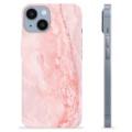 Coque iPhone 14 en TPU - Marbre Rose