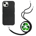 Coque Biodégradable iPhone 14 avec Lanière Série String