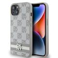 Coque pour iPhone 15 DKNY Checkered Pattern and Stripe