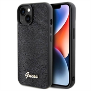 Coque iPhone 15 Guess Disco Metal Script Logo