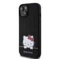Coque silicone liquide Hello Kitty Daydreaming pour iPhone 15 - Noire