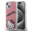 Coque iPhone 15 Hello Kitty IML Daydreaming - Rose