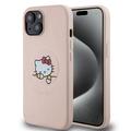 Coque MagSafe iPhone 15 Hello Kitty Kitty Asleep - Rose
