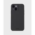 Coque iPhone 15 en Silicone Holdit - Noir